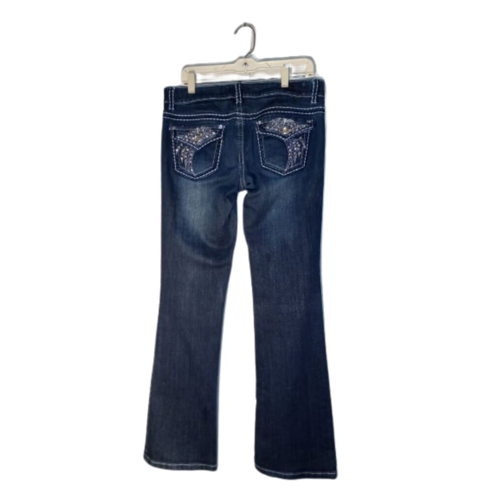 Miss Chic Women's Size 9 Boot Cut Blue Jeans